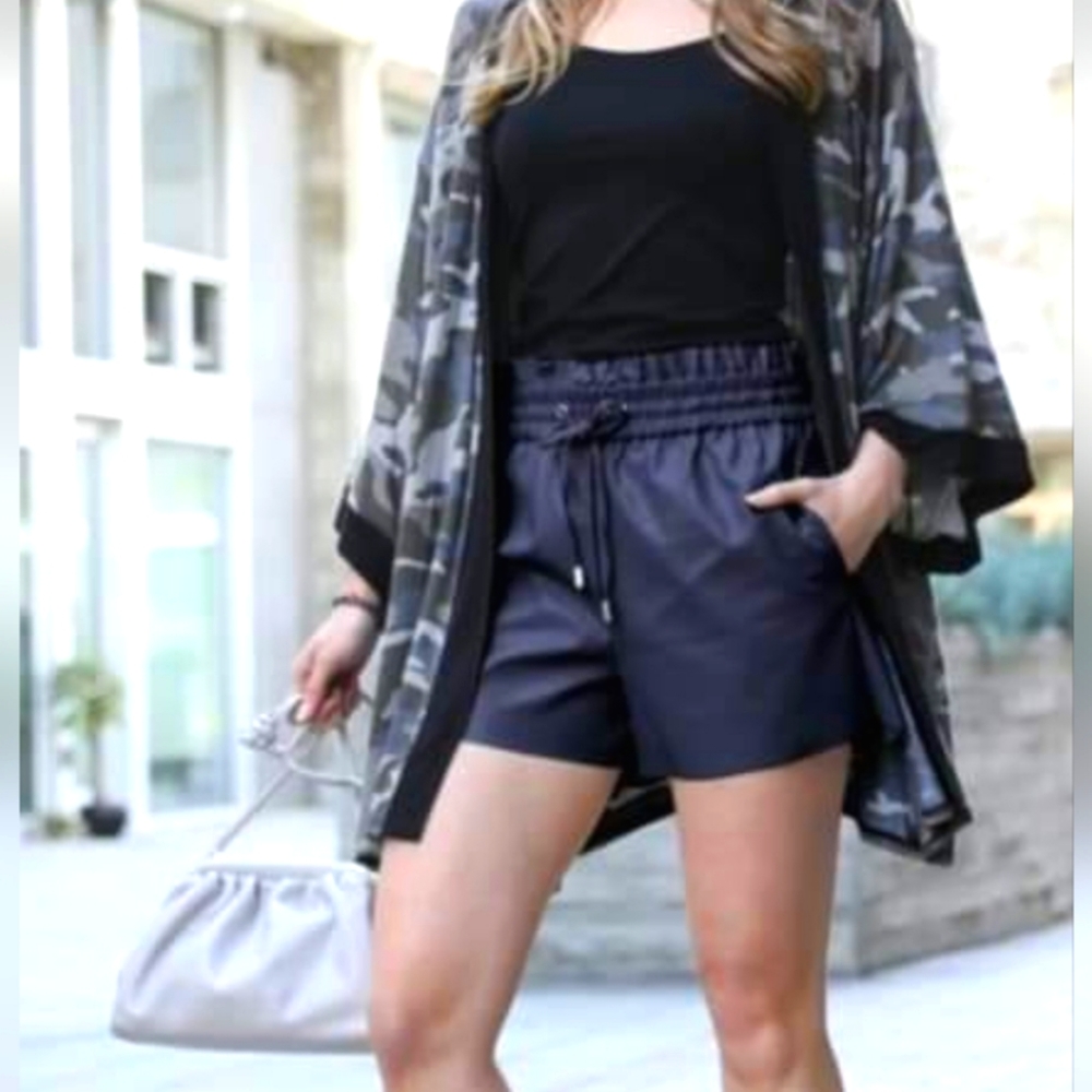 Faux Leather Shorts